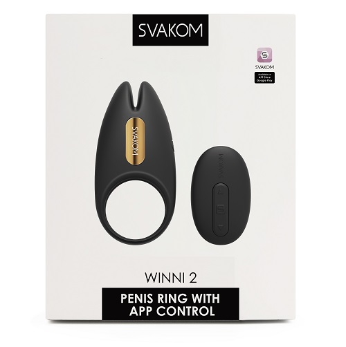 Svakom Winni 2 Remote Controlled Couples Cock Ring, in silicone and abs