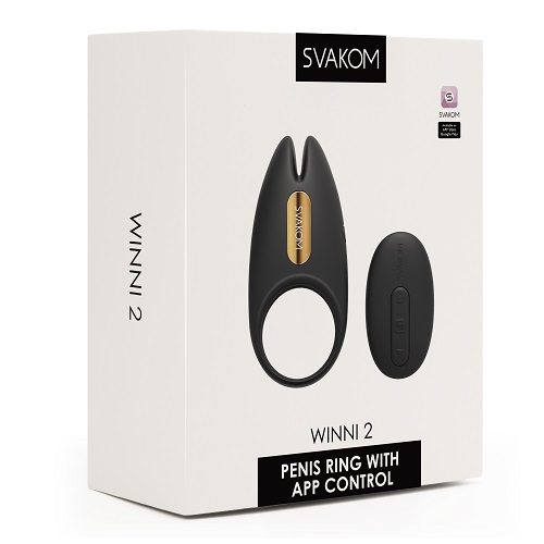 Svakom Winni 2 Remote Controlled Couples Cock Ring, in silicone and abs