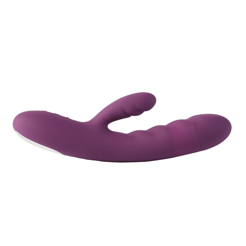 Svakom Avery Thrusting Vibrator with Clitoral Stimulator, in silicone