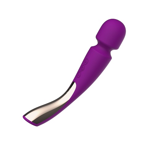 LELO Smart Wand 2 Medium Deep Rose, Deep rose full-body massage wand with rounded head, smooth silicone finish and slim hand…
