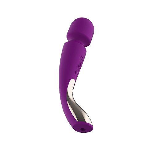 LELO Smart Wand 2 Medium Deep Rose, Deep rose full-body massage wand with rounded head, smooth silicone finish and slim hand…