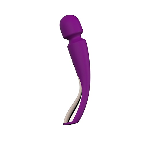 LELO Smart Wand 2 Medium Deep Rose, Deep rose full-body massage wand with rounded head, smooth silicone finish and slim hand…