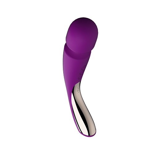 LELO Smart Wand 2 Medium Deep Rose, Deep rose full-body massage wand with rounded head, smooth silicone finish and slim hand…