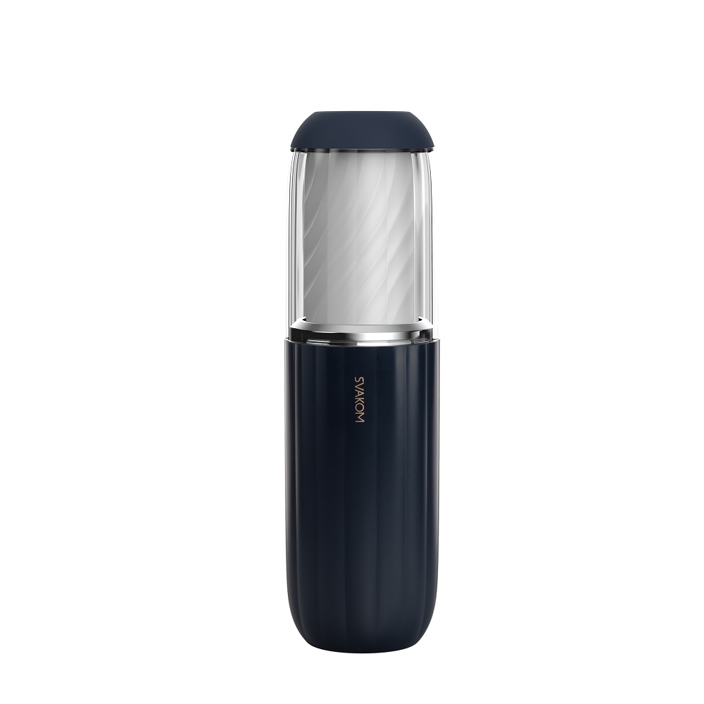 Svakom Alex Neo 2 Interactive App Controlled Thrusting Male Masturbator, shown from the back