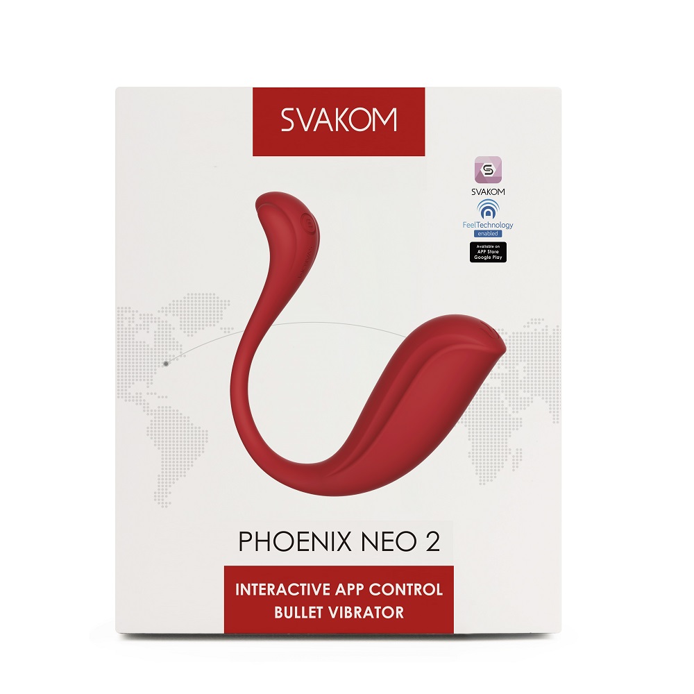 Svakom Phoenix Neo 2 Interactive App Controlled Vibrator, close-up detail