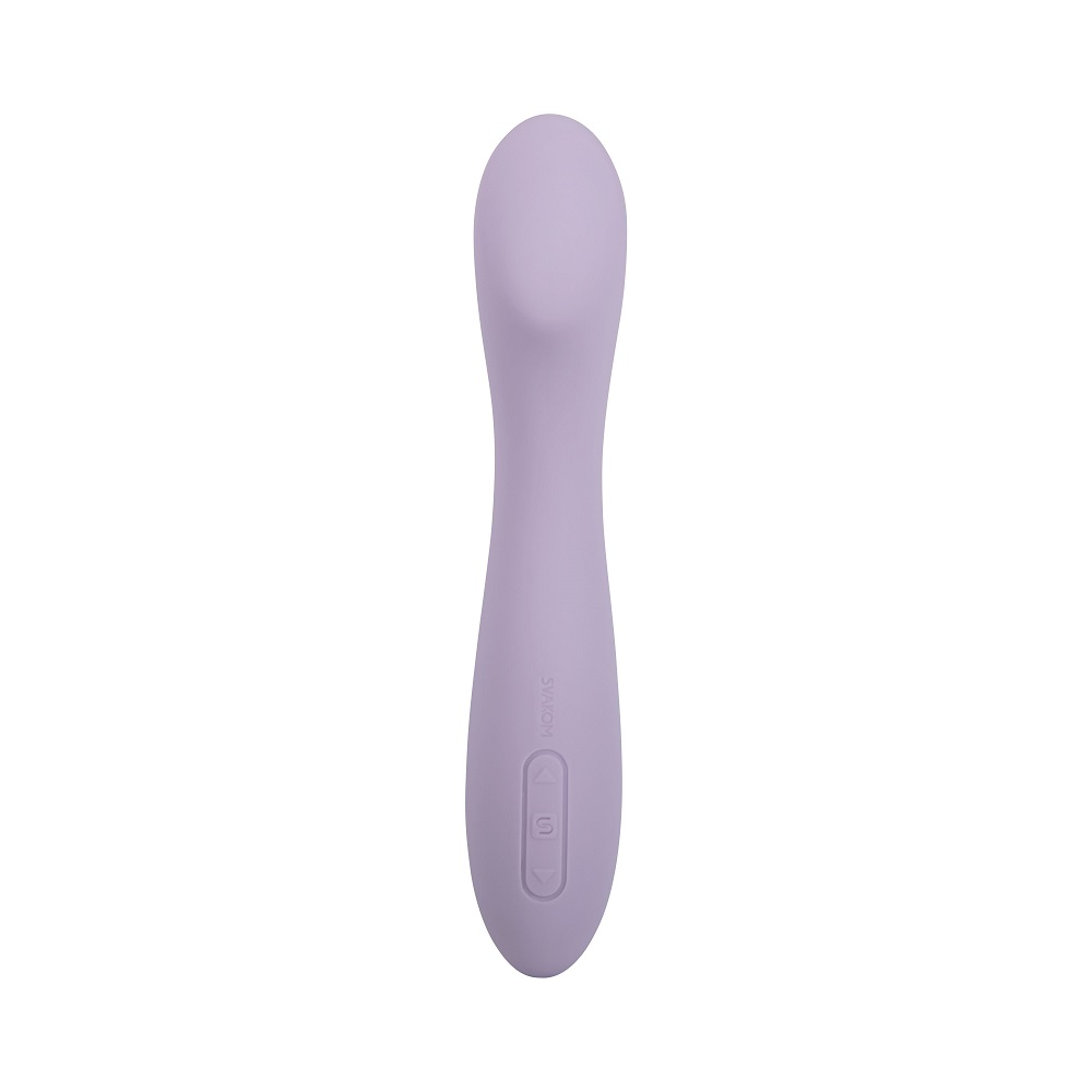 Svakom Amy 2 G-Spot and Clitoral Vibrator Lilac, shown from the side