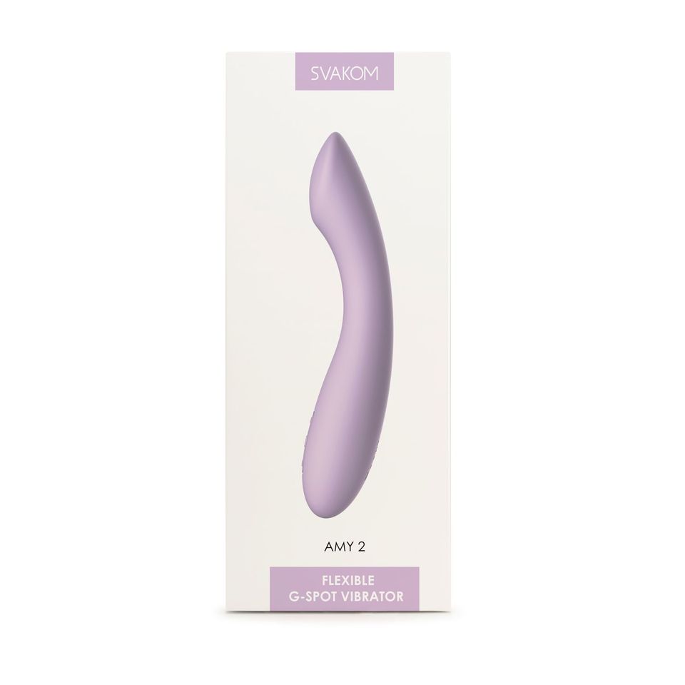 Svakom Amy 2 G-Spot and Clitoral Vibrator Lilac, photograph 6