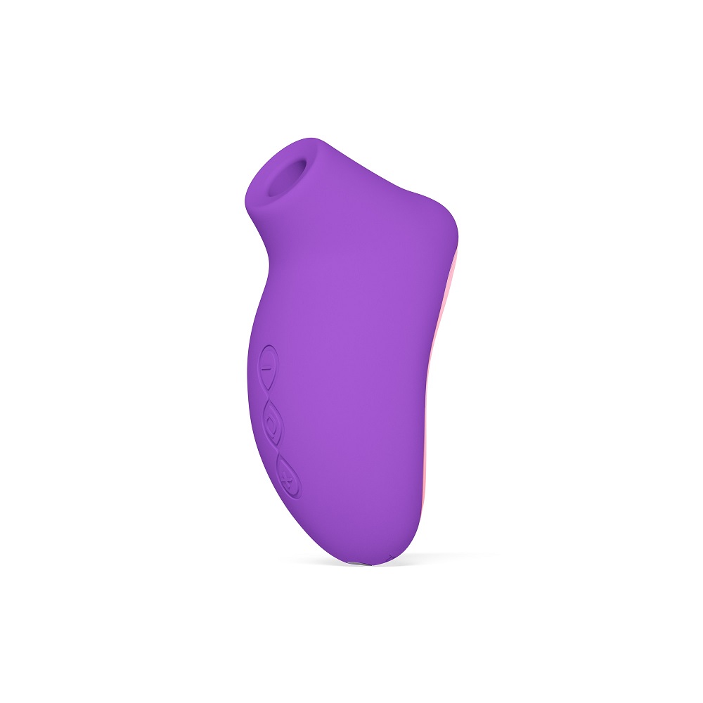 LELO Sona 2 Travel Clitoral Massager Purple, shown from the back