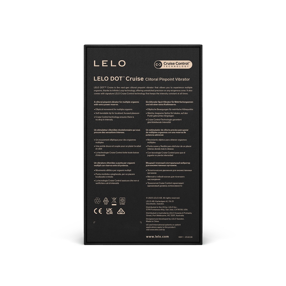 LELO Dot Cruise Clitoral Vibrator Pistachio Cream, close-up detail
