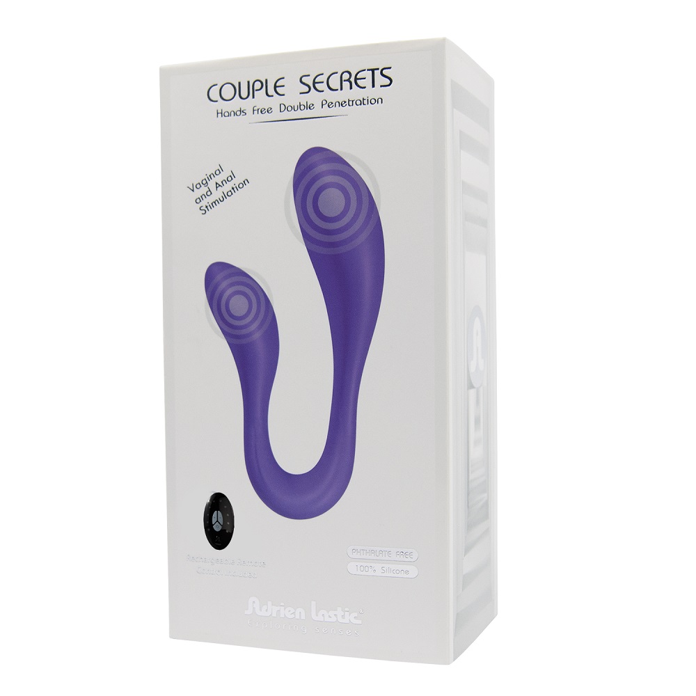 Adrien Lastic Couples Secrets 2 Hands Free Vibrator, shown from the side