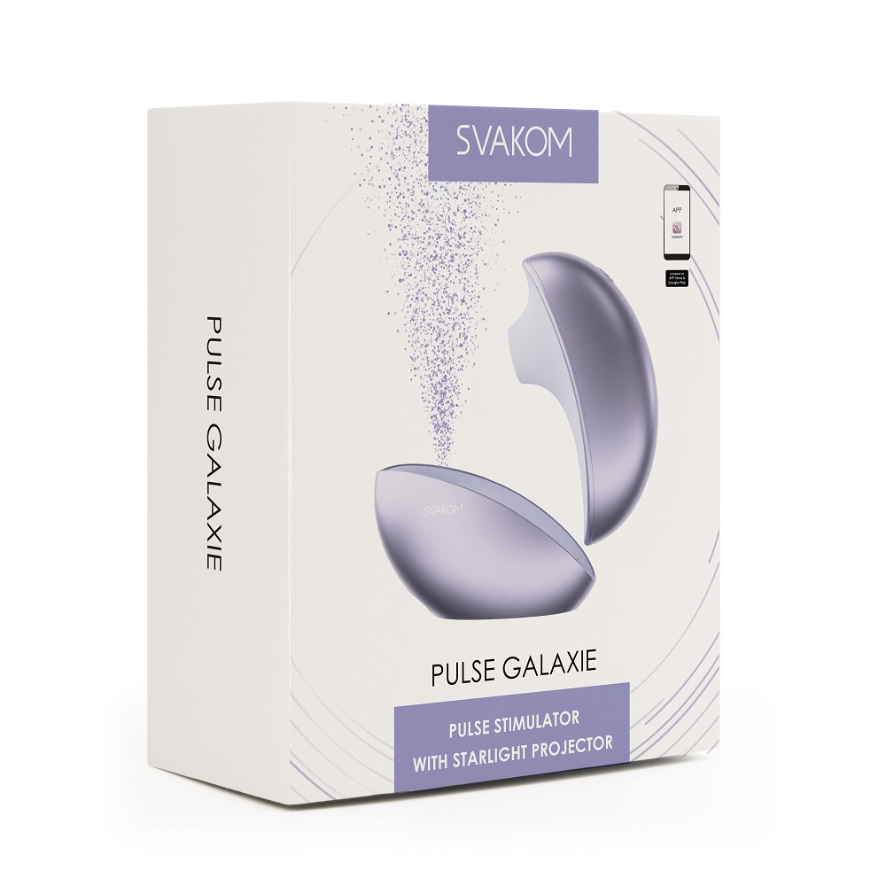 Svakom Galaxie Suction Vibrator with Mood Projector Metallic Lilac, photograph 10