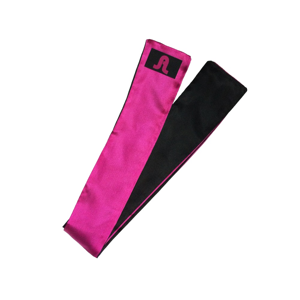 Adrien Lastic Satin Sash, shown from the back