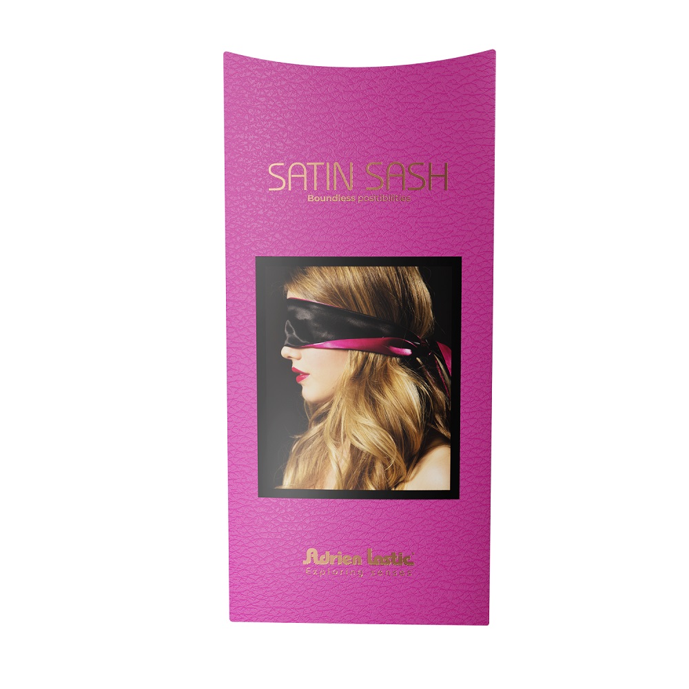 Adrien Lastic Satin Sash, close-up detail