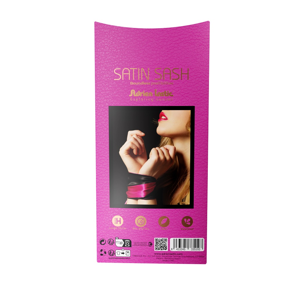 Adrien Lastic Satin Sash, shown in its packaging