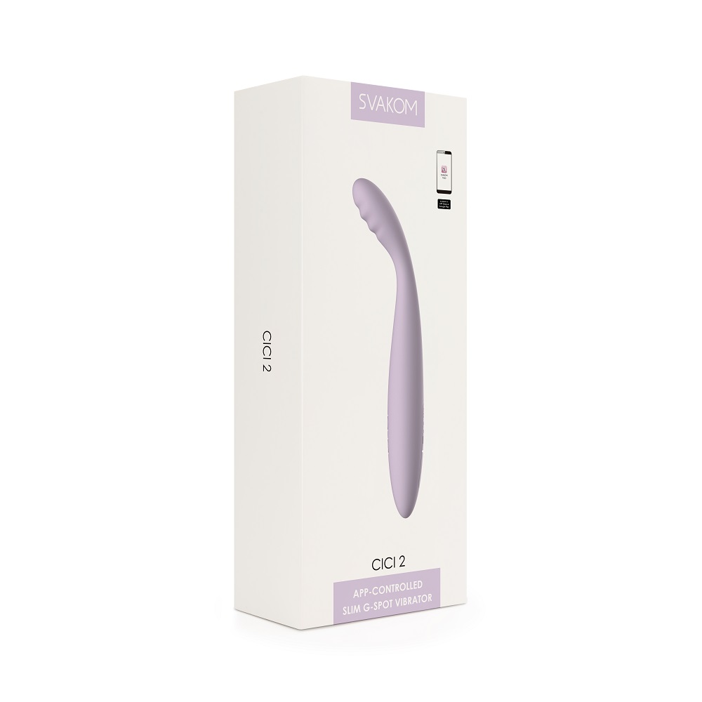 Svakom Cici 2 Flexible Head Slim Vibrator, in silicone/abs