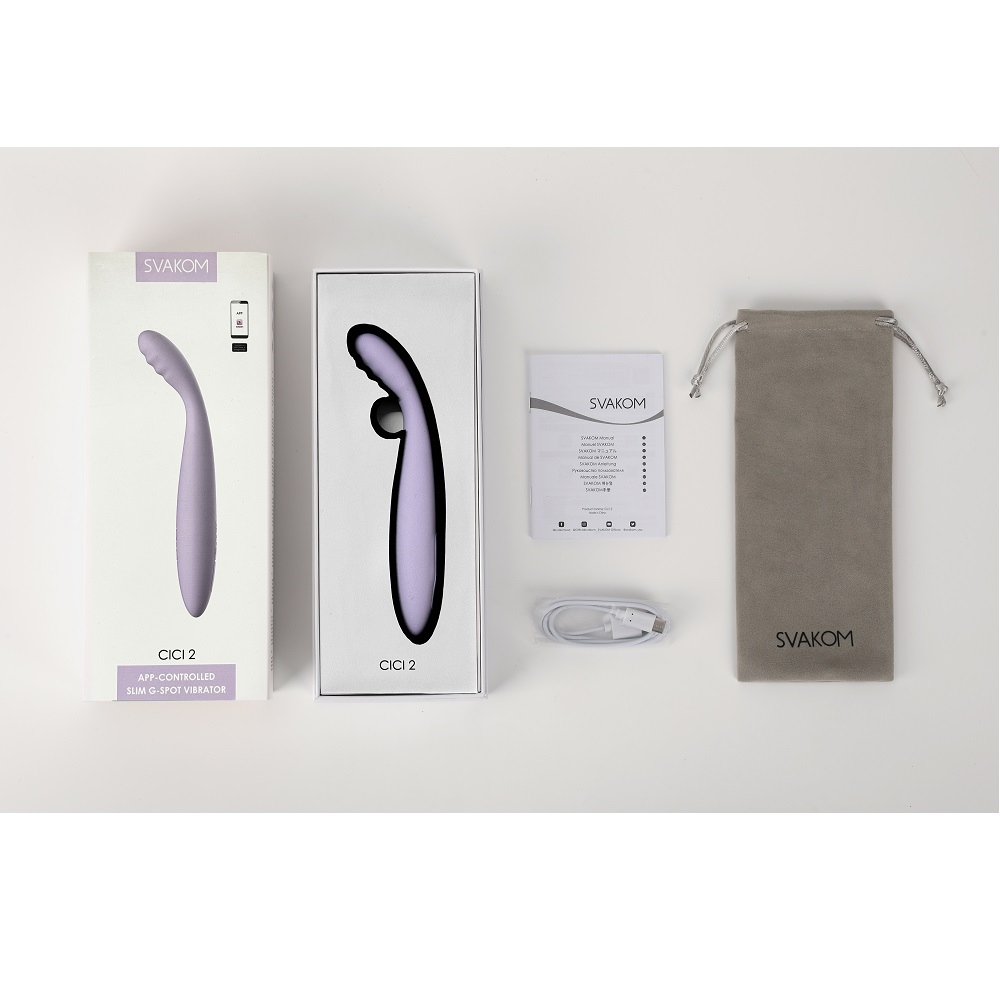Svakom Cici 2 Flexible Head Slim Vibrator, in silicone/abs