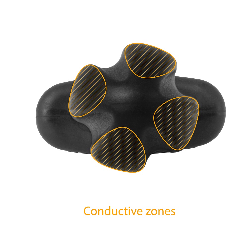 Electrastim Tartarus Quadripolar Electro Butt Plug, Tapered electro butt plug with four conductive zones and four 2mm pin co…