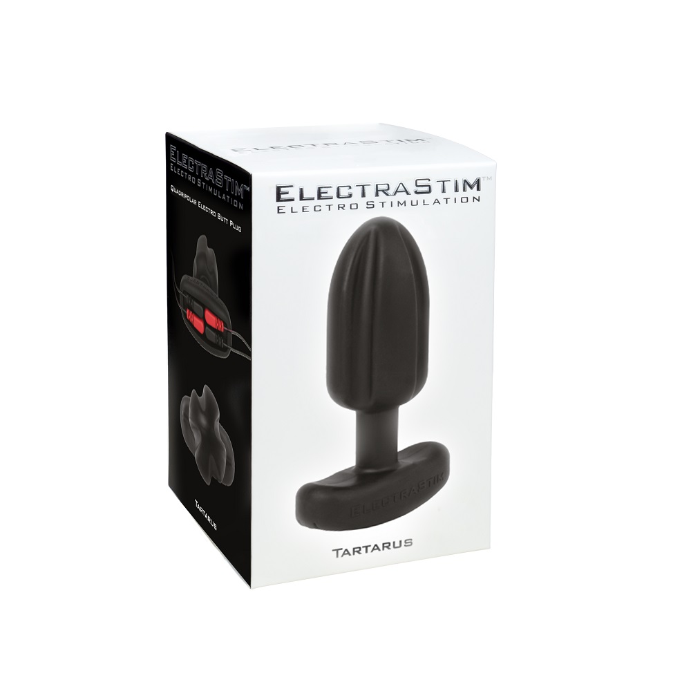 Electrastim Tartarus Quadripolar Electro Butt Plug, Tapered electro butt plug with four conductive zones and four 2mm pin co…