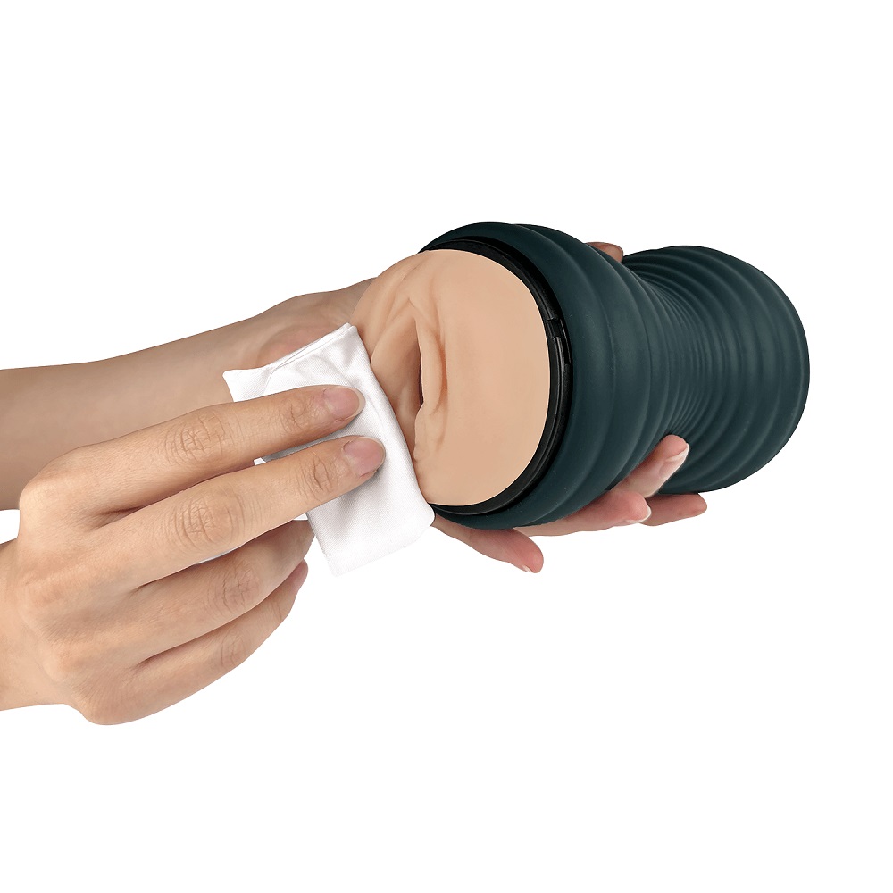 Adrien Lastic Siltex Ultra Masturbator, Handheld male masturbator with a soft squeezable case and ergonomic flexible shape
