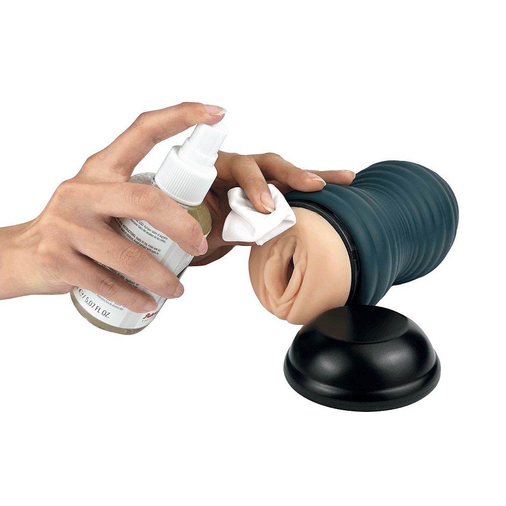Adrien Lastic Siltex Ultra Masturbator, Handheld male masturbator with a soft squeezable case and ergonomic flexible shape