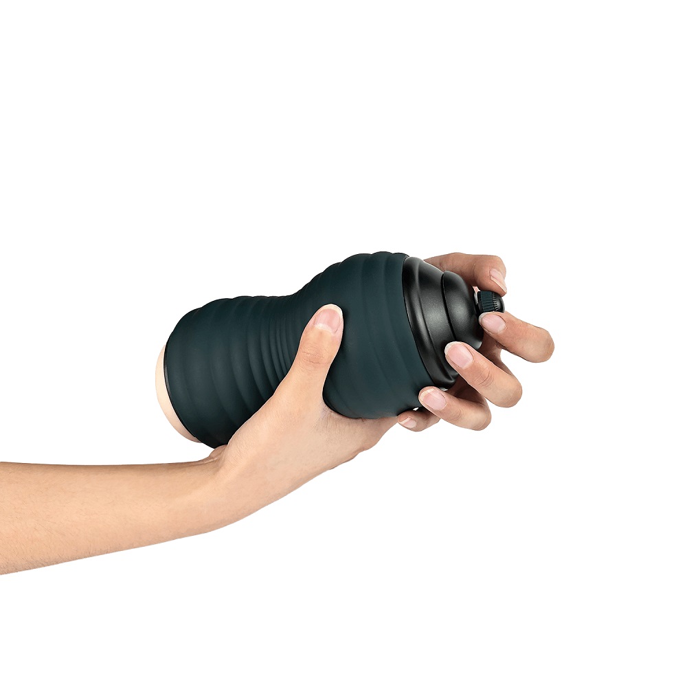Adrien Lastic Siltex Ultra Masturbator, Handheld male masturbator with a soft squeezable case and ergonomic flexible shape
