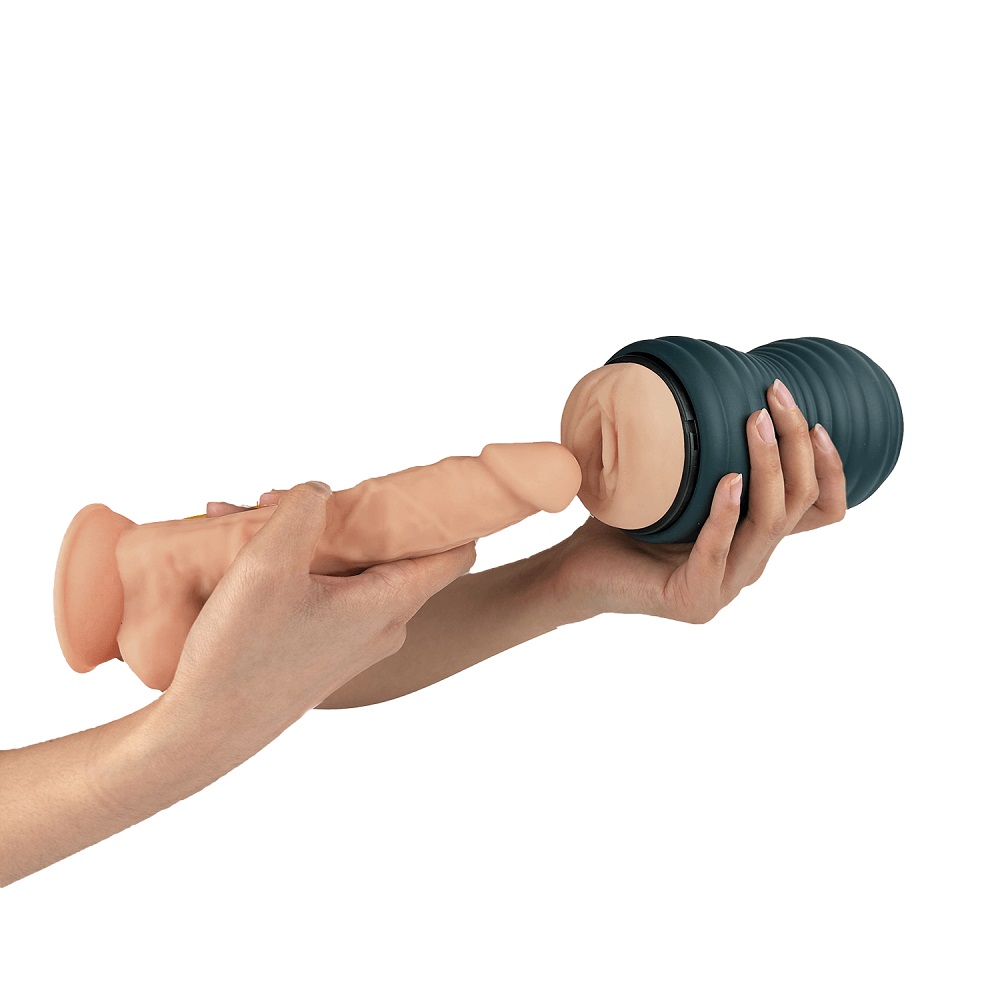 Adrien Lastic Siltex Ultra Masturbator, Handheld male masturbator with a soft squeezable case and ergonomic flexible shape