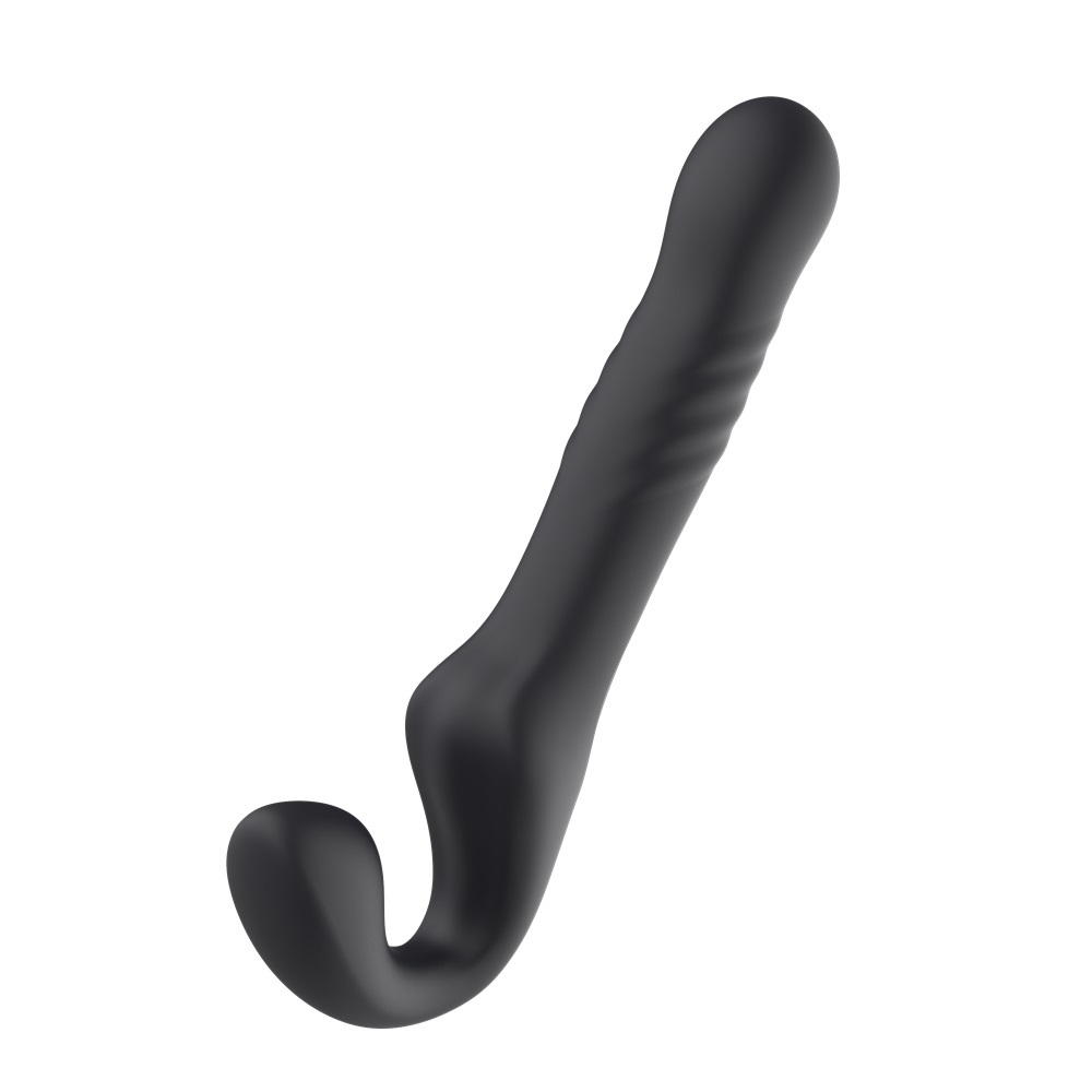 Mina Surge Remote Thrusting & Vibrating Strapless Strap On, in silicone