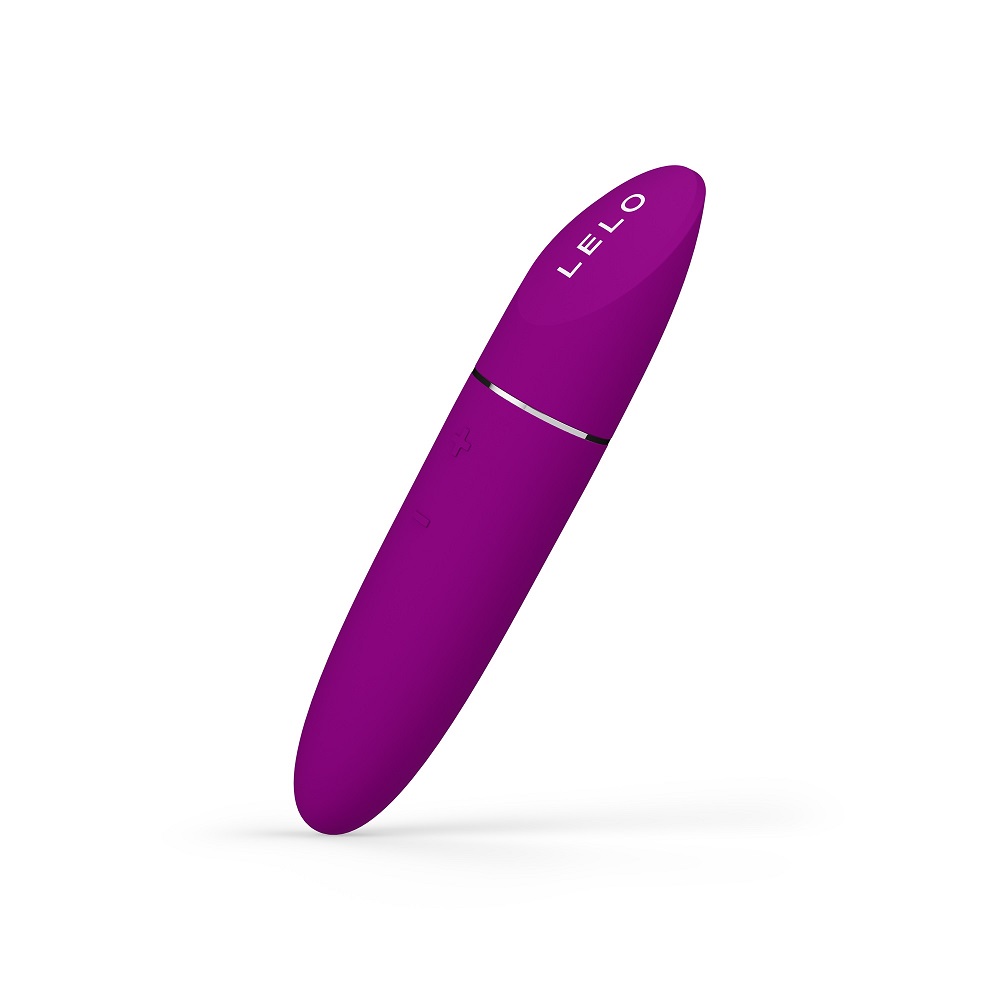 LELO Mia 3 Clitoral Vibrator Deep Rose, Deep rose clitoral vibrator with a slim lipstick shape and sculpted tapered tip