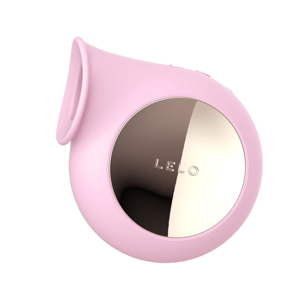 LELO Sila Cruise Clitoral Massager Pink, Pink compact clitoral massager with a wide rounded suction mouth and button controls