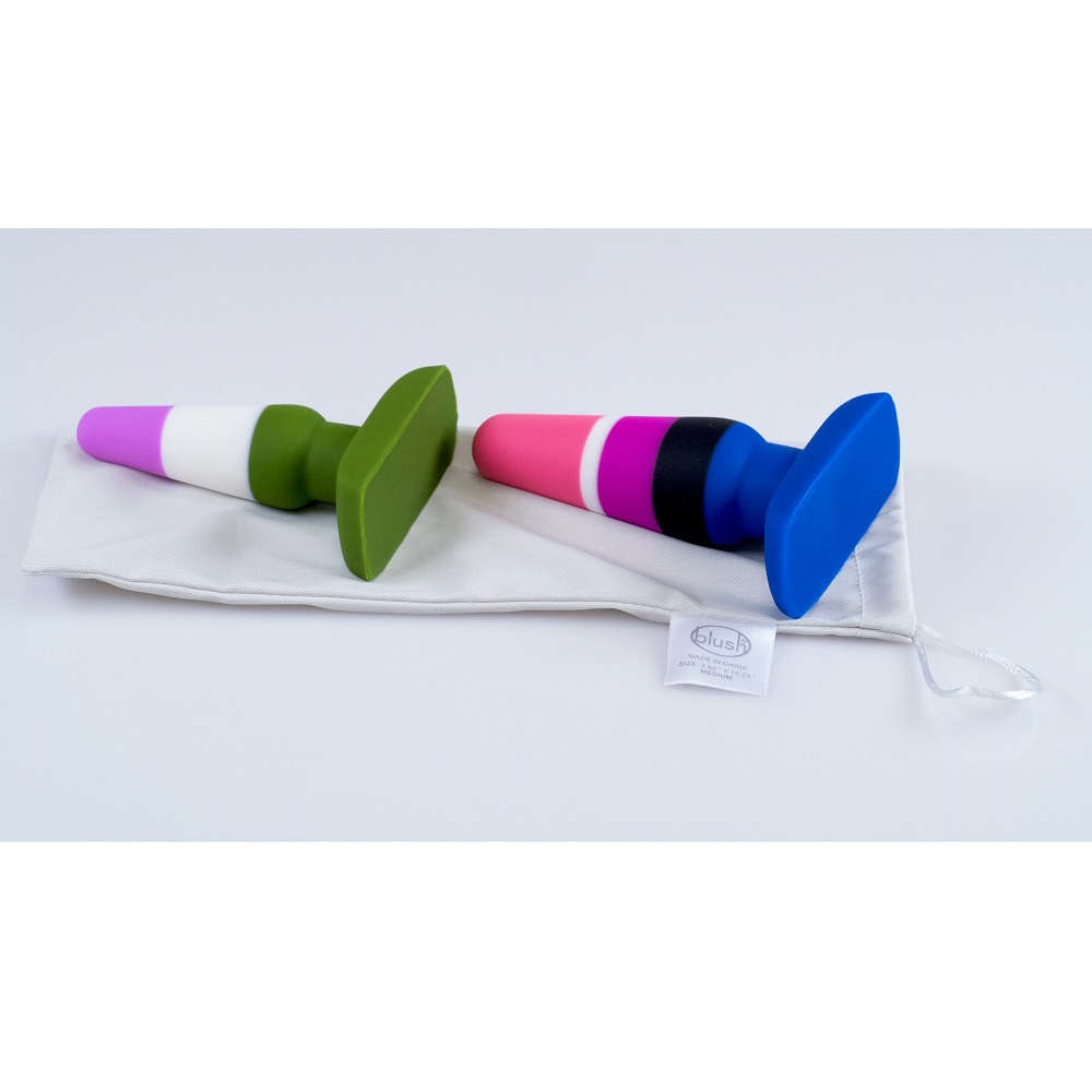 Safe Sex Anti-Bacterial Toy Bag Medium, Plain medium drawstring storage pouch with a smooth satiny finish and cinch-close top