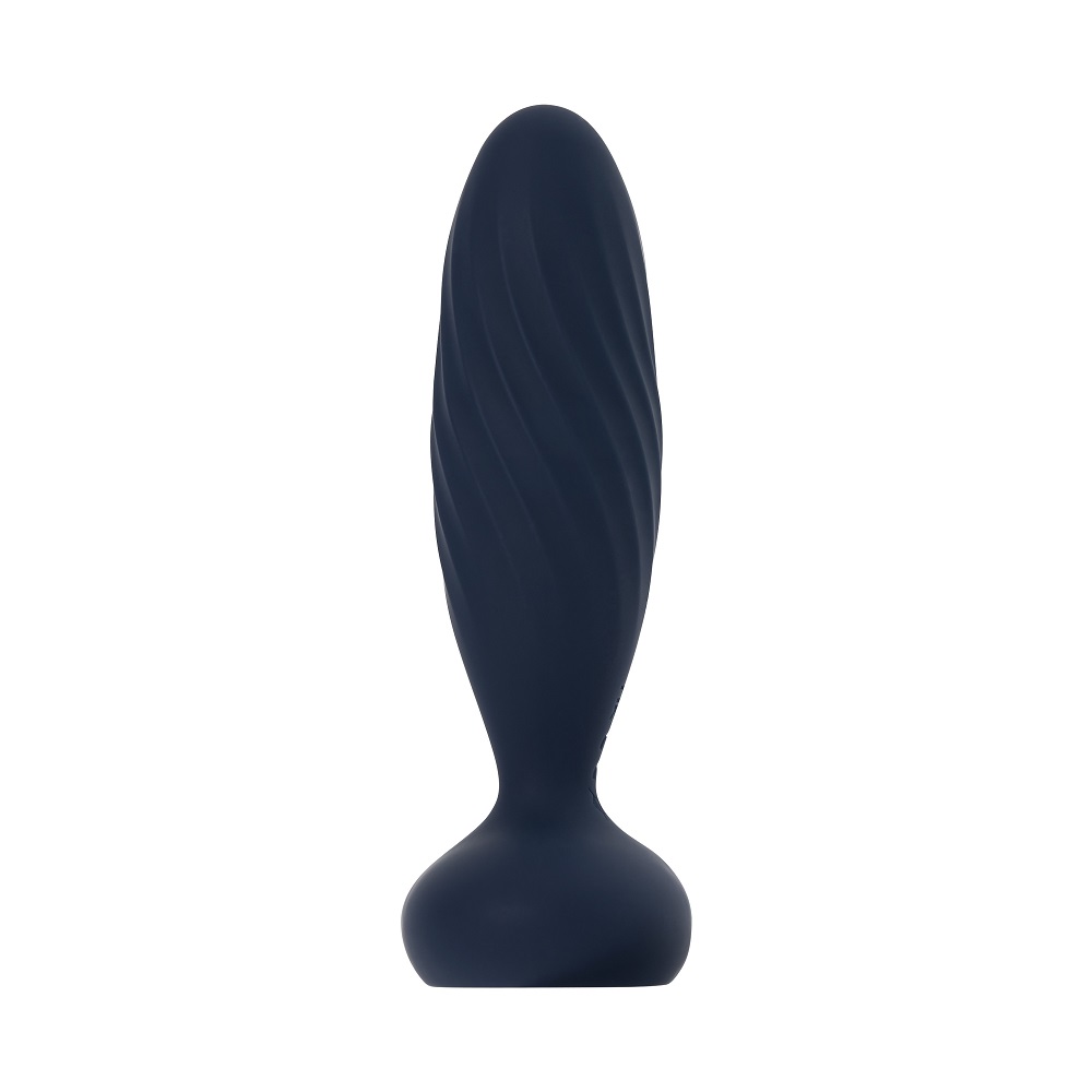 Svakom Jordan App-Controlled Thrusting Anal Vibrator, Slim anal vibrator with a rounded cushioned head and a wide flared base