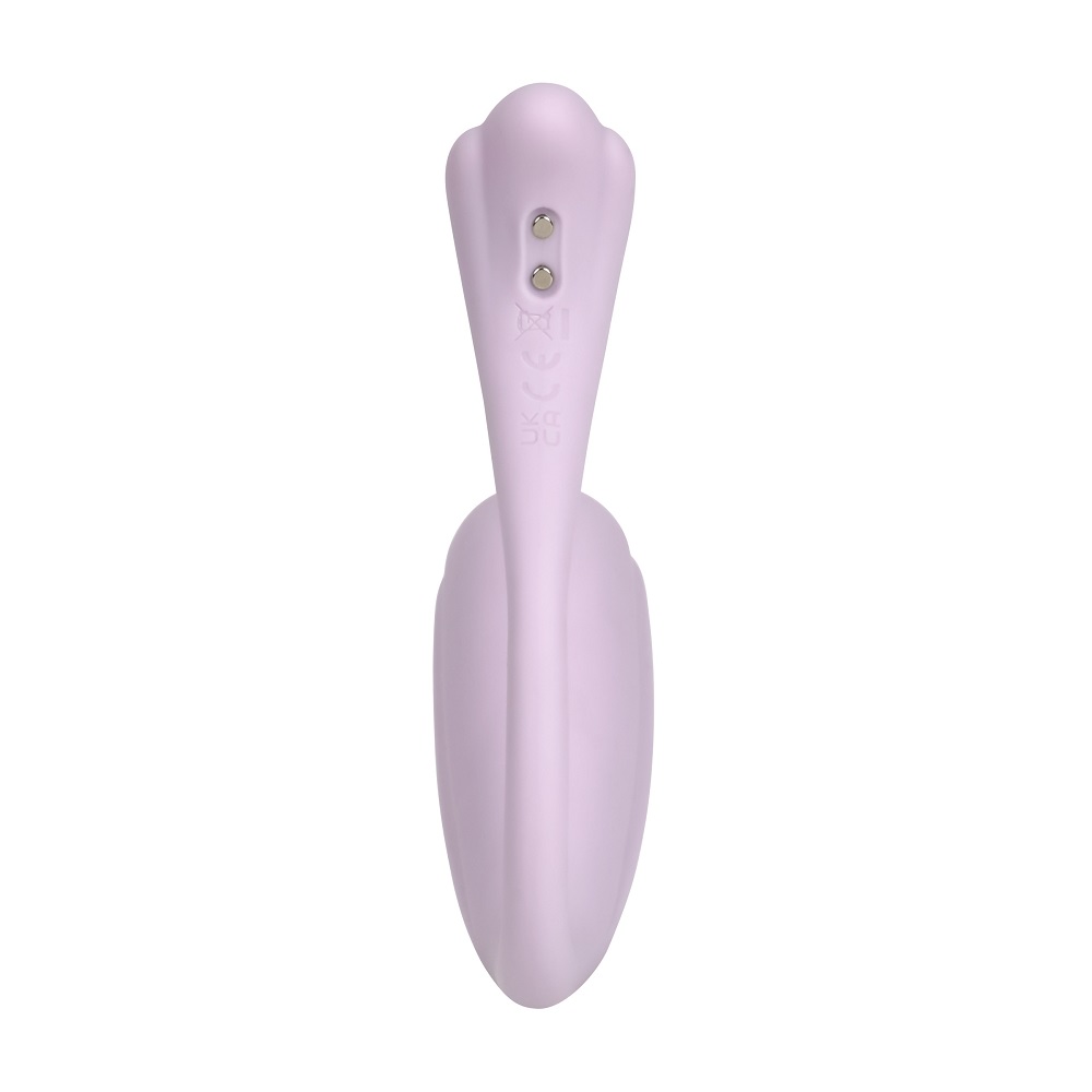 Svakom Phoenix Neo 2 Interactive App Controlled Vibrator Lilac, Lilac silicone G-spot vibrator with a curved shaft and bulbo…