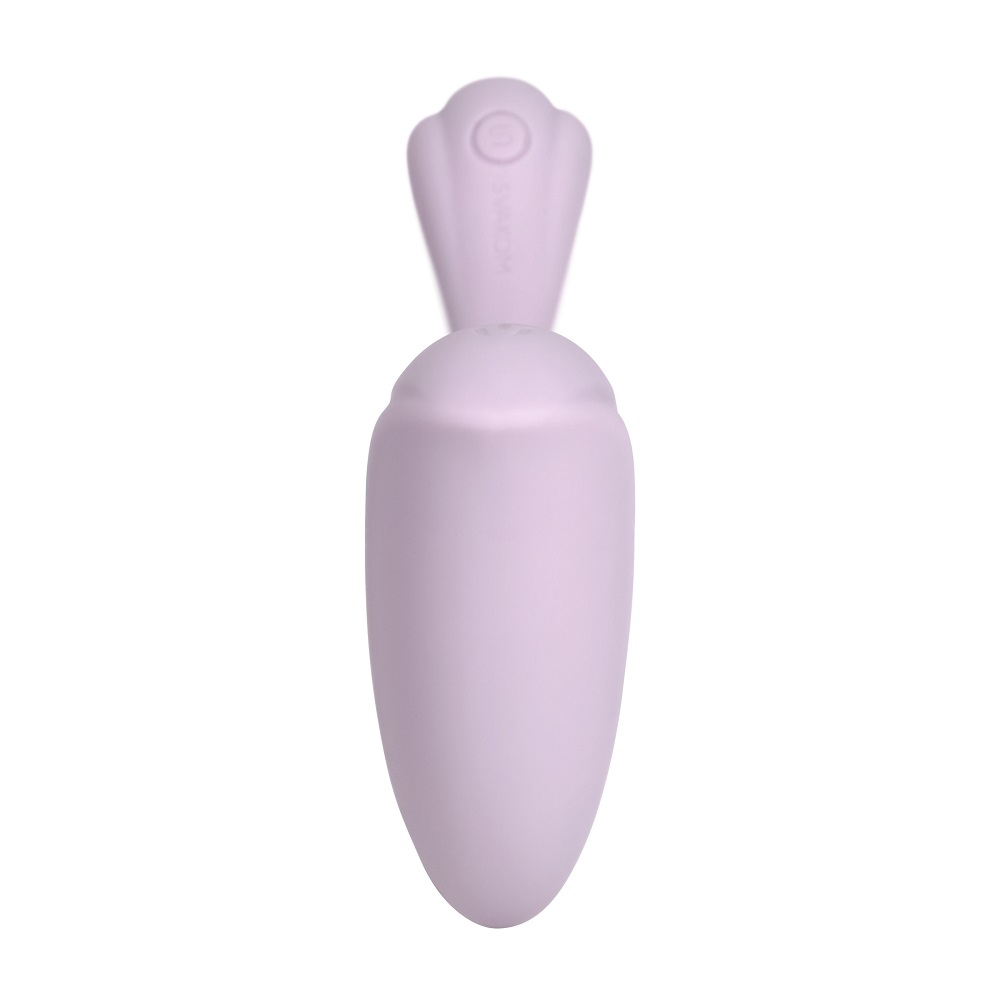 Svakom Phoenix Neo 2 Interactive App Controlled Vibrator Lilac, Lilac silicone G-spot vibrator with a curved shaft and bulbo…