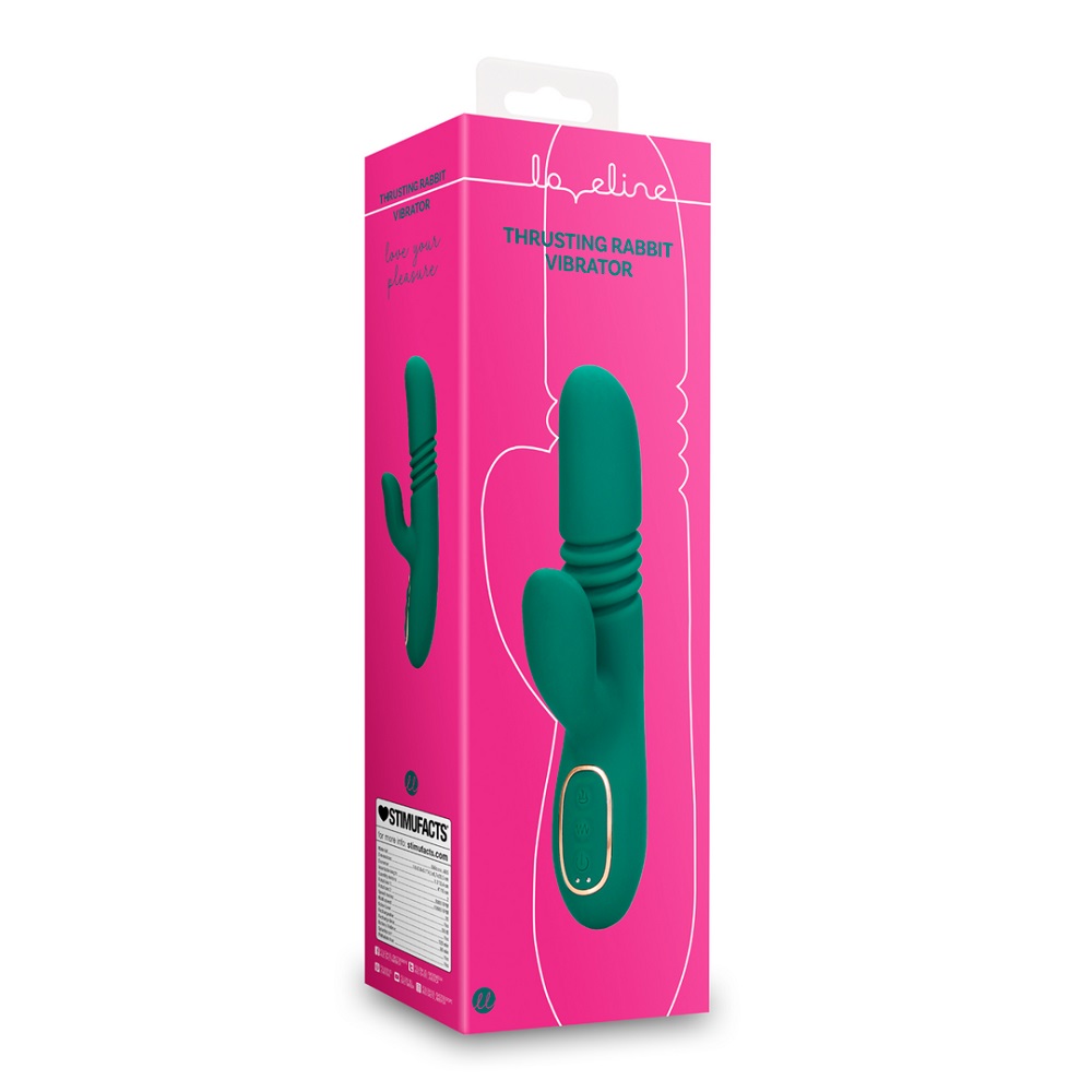 Thrusting and Rotating Rabbit Vibrator, shown from the back
