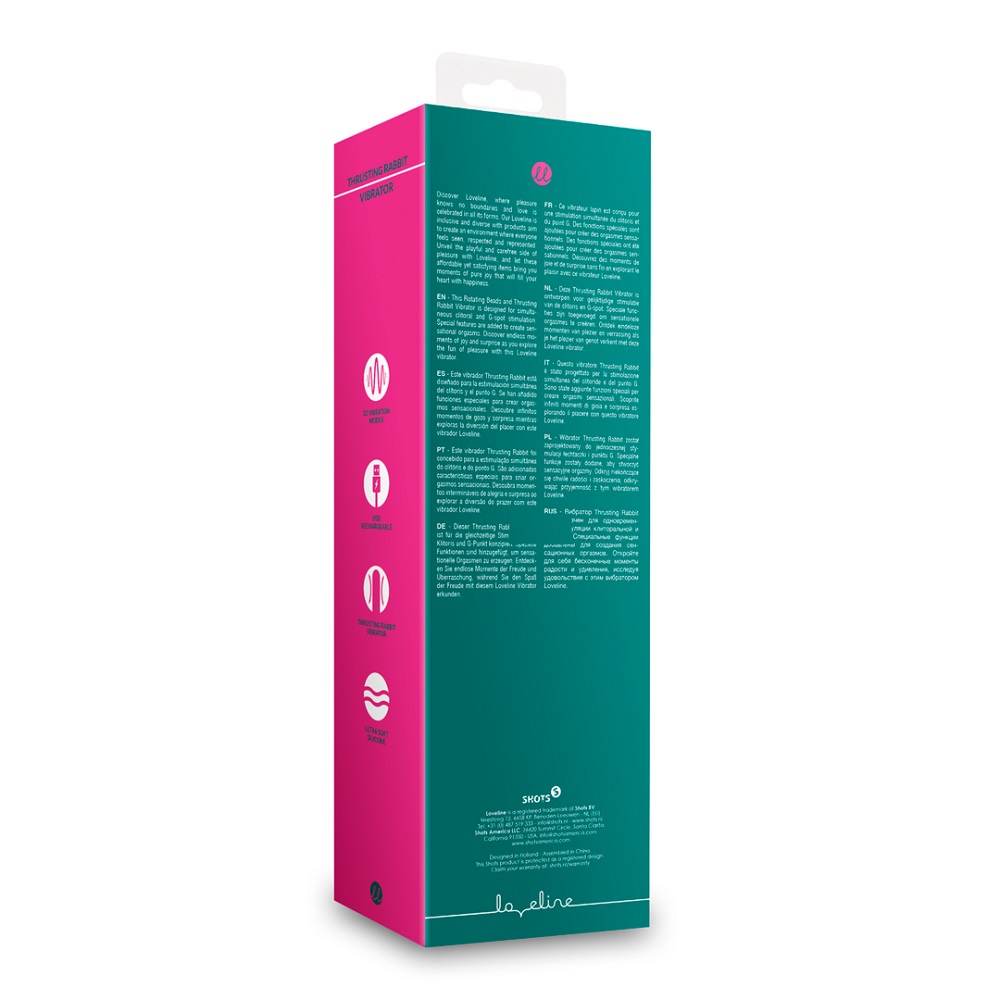 Thrusting and Rotating Rabbit Vibrator, shown from the side