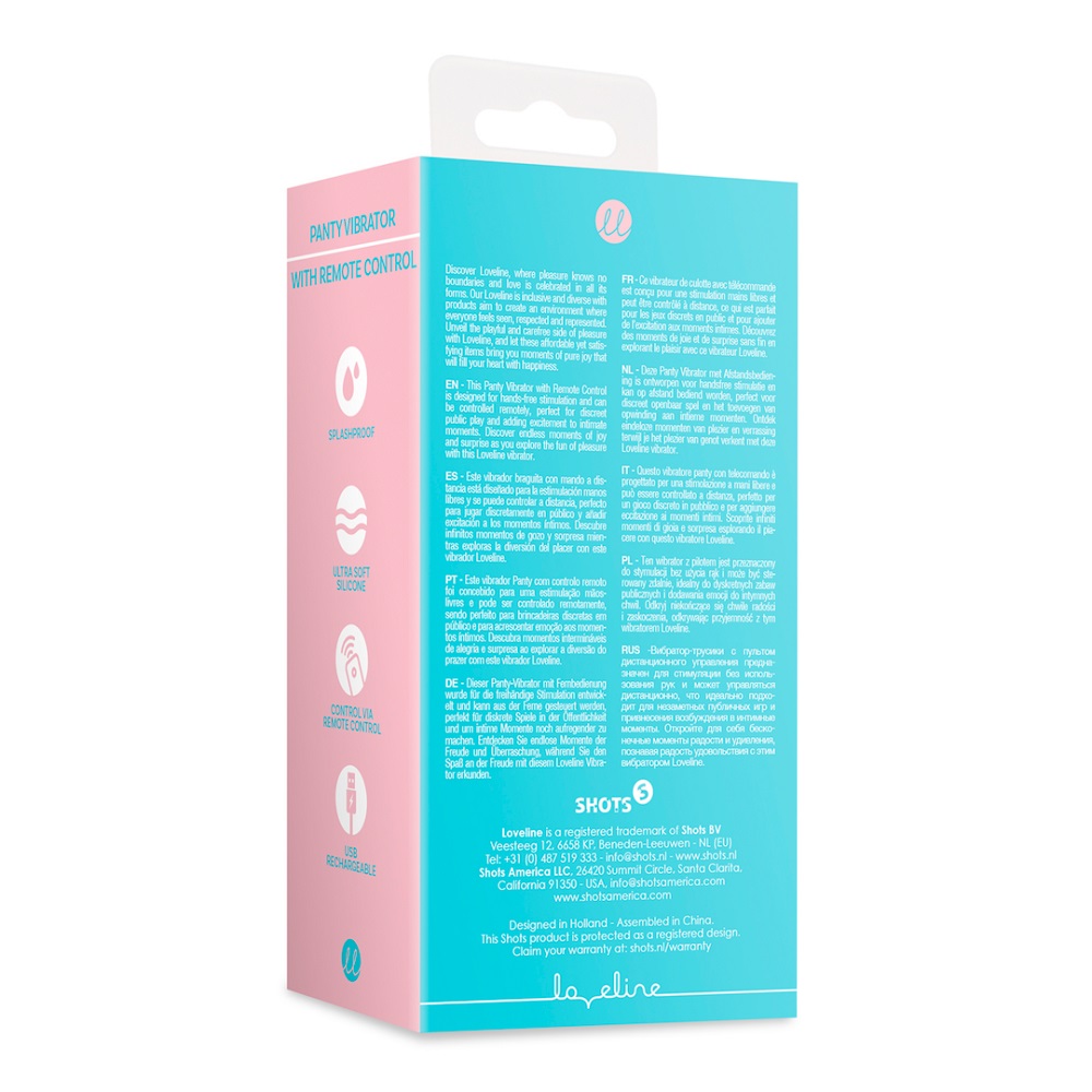 Remote Control Panty Vibrator, shown from the side