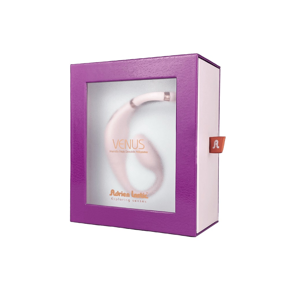 Adrien Lastic Venus Hands Free Double Vibrator, Compact hands-free double vibrator with dual arms for clitoral and internal…