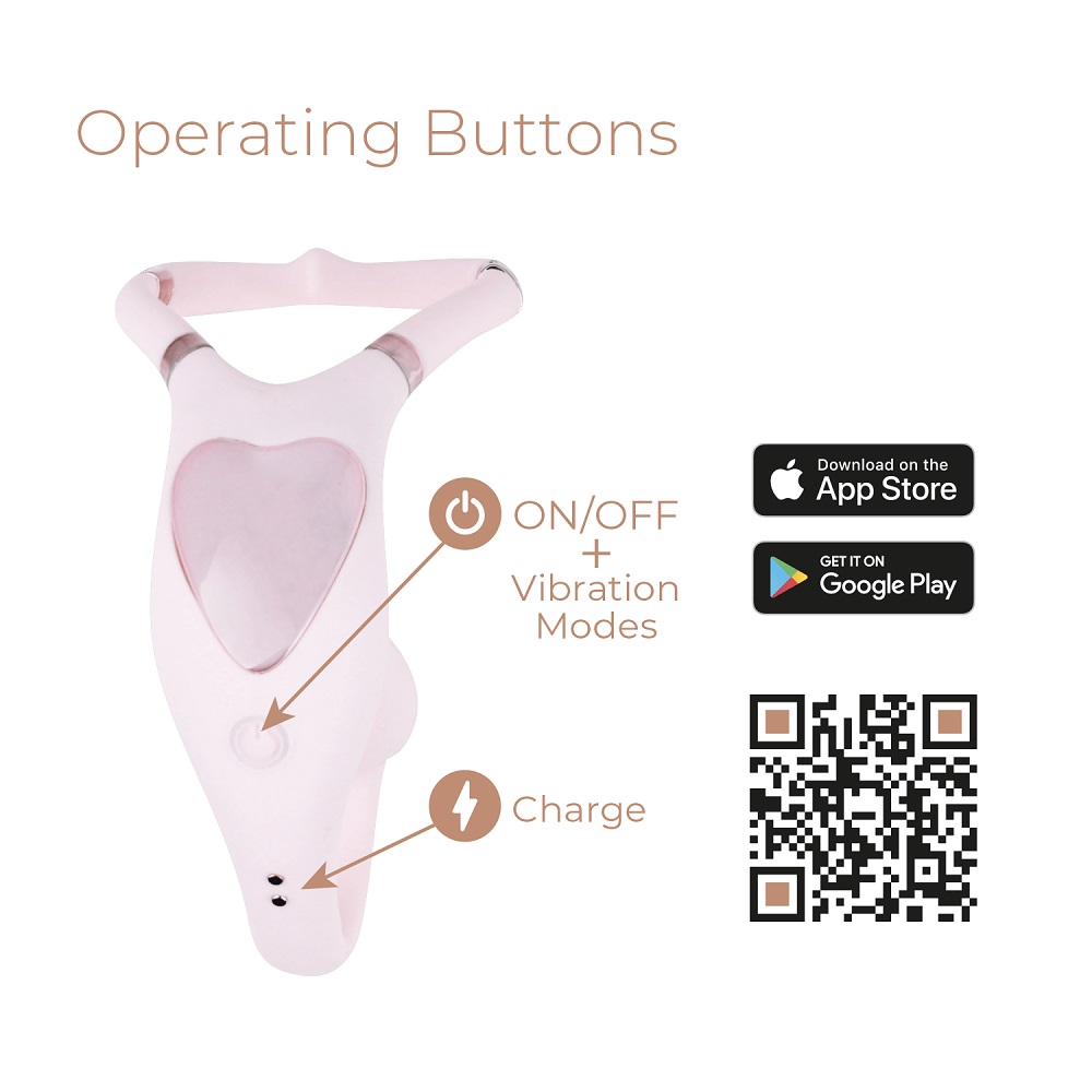 Adrien Lastic Venus Hands Free Double Vibrator, Compact hands-free double vibrator with dual arms for clitoral and internal…