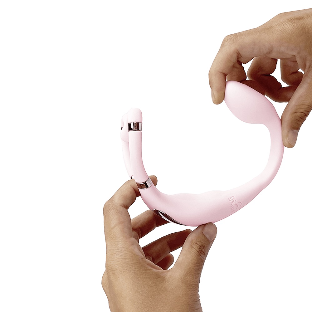 Adrien Lastic Venus Hands Free Double Vibrator, Compact hands-free double vibrator with dual arms for clitoral and internal…