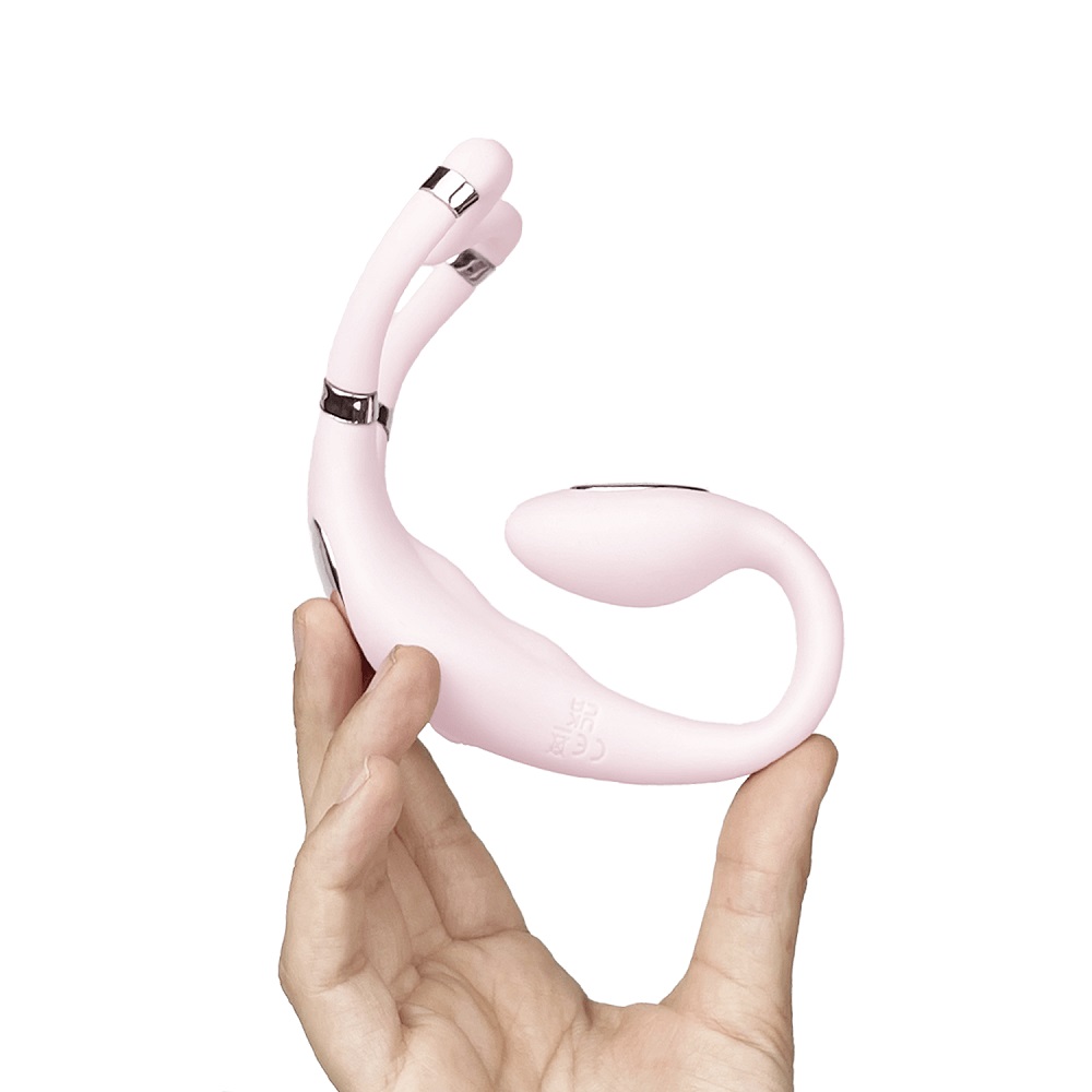Adrien Lastic Venus Hands Free Double Vibrator, Compact hands-free double vibrator with dual arms for clitoral and internal…