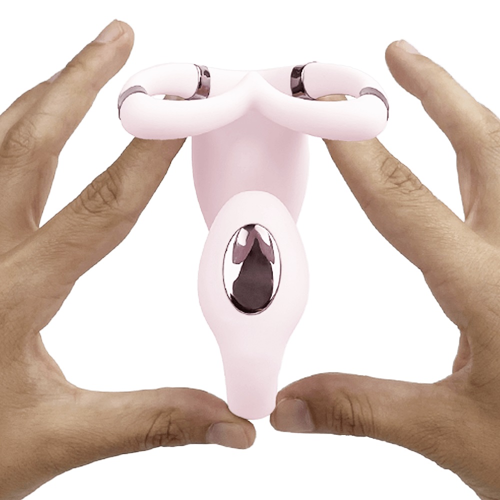 Adrien Lastic Venus Hands Free Double Vibrator, Compact hands-free double vibrator with dual arms for clitoral and internal…