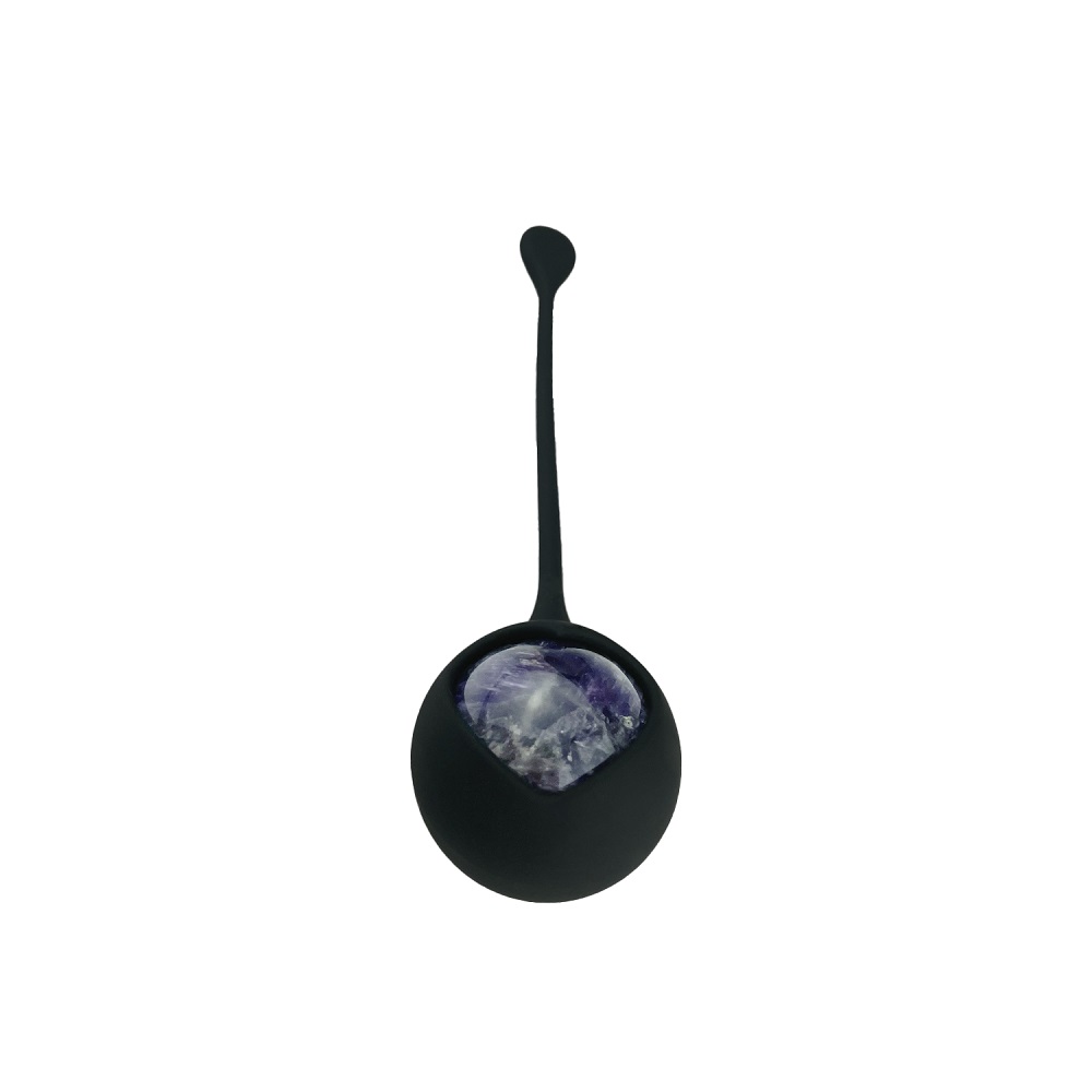 Adrien Lastic Harmony Stones Kegel Balls, Kegel training set with two silicone cases and six coloured semi-precious stones