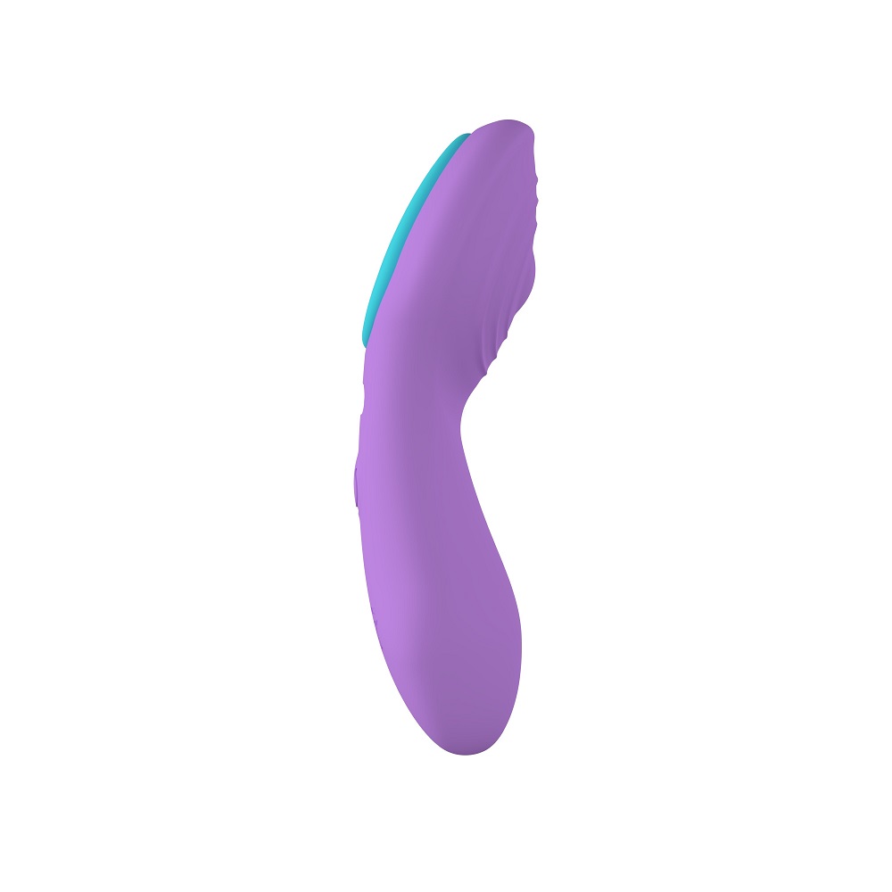 Party Color Panty Remote Control Vibrator Purple, Purple wearable panty vibrator with ergonomic curved form and magnets on t…