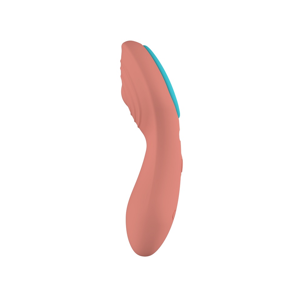 Party Color Panty Remote Control Vibrator Orange, Compact orange panty vibrator with smooth ergonomic body and matching hand…