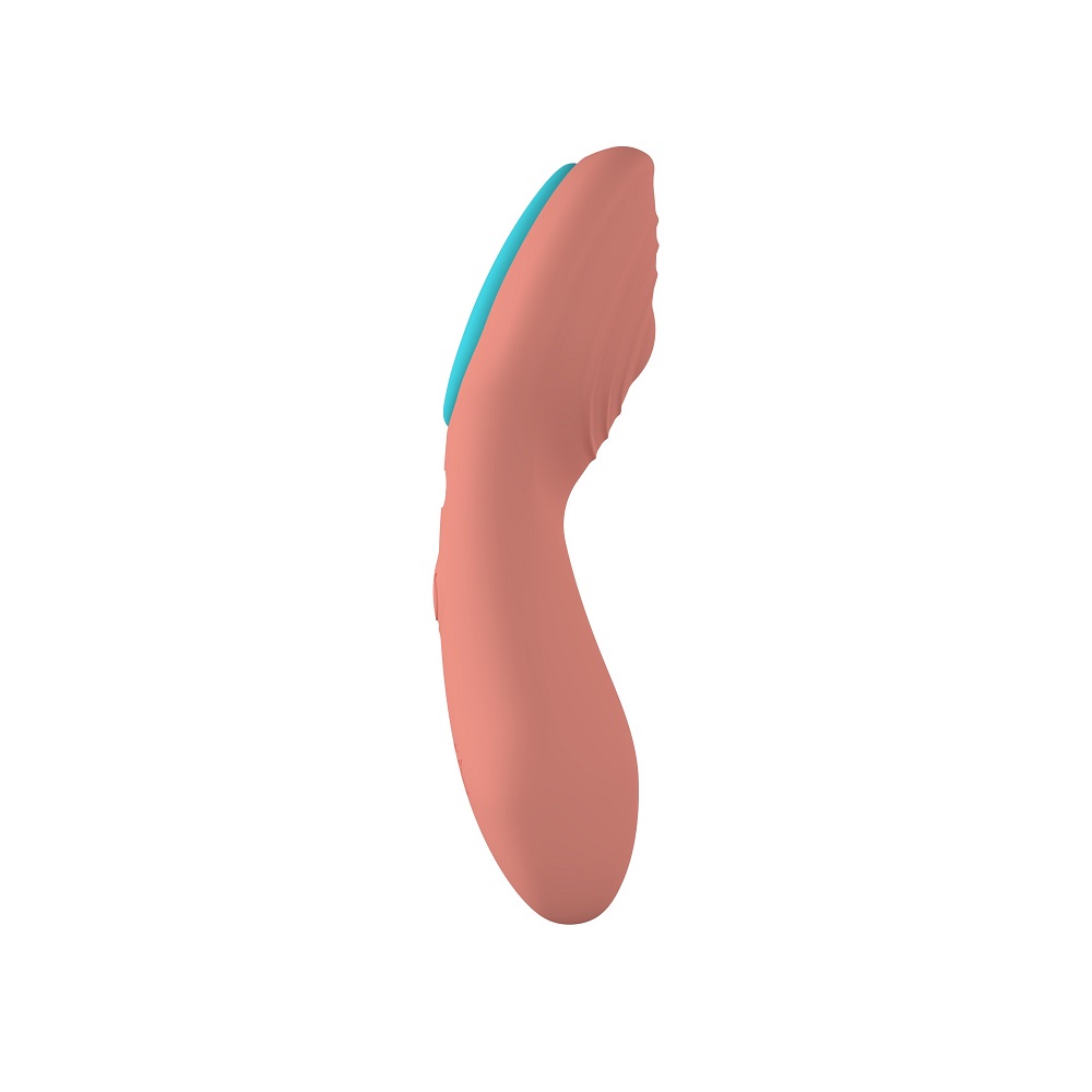 Party Color Panty Remote Control Vibrator Orange, Compact orange panty vibrator with smooth ergonomic body and matching hand…