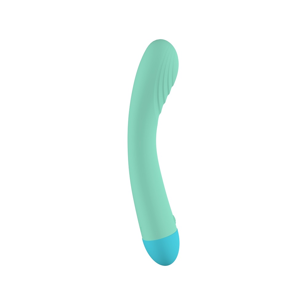 Party Color TOKY G-Spot Vibrator, Colourful curved G-spot vibrator with a smooth silicone finish and single control button