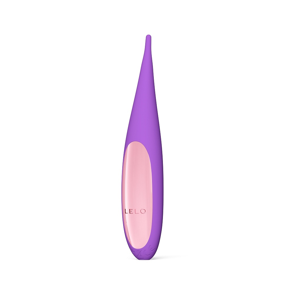 LELO DOT Travel Purple, Compact purple clitoral vibrator with soft silicone body and fine tapered pinpoint tip
