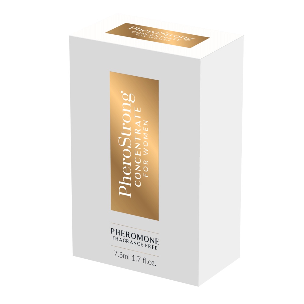 PheroStrong Fragrance Free Concentrate for Women 7.5ml, Small 7.5ml PheroStrong bottle of fragrance-free pheromone concentra…
