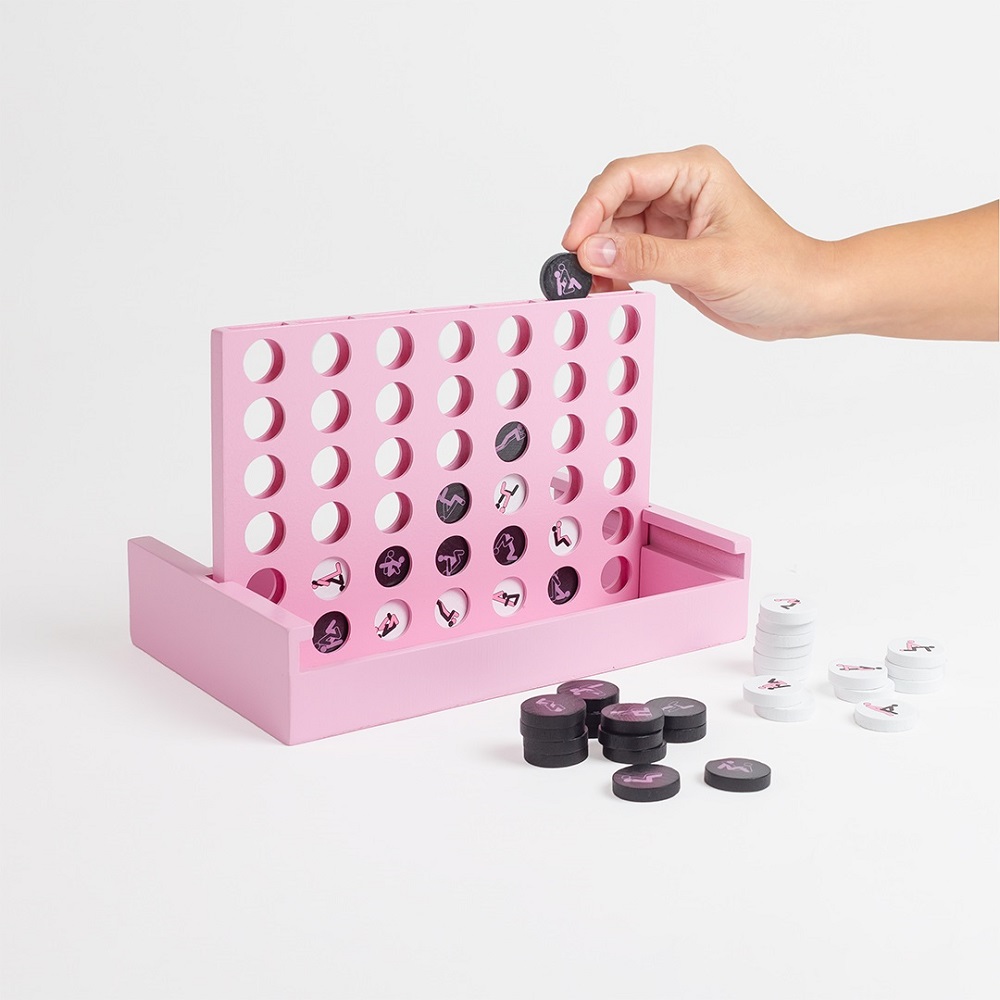 Play4Sex Game, Boxed couples game with detachable board and pink and black playing chips