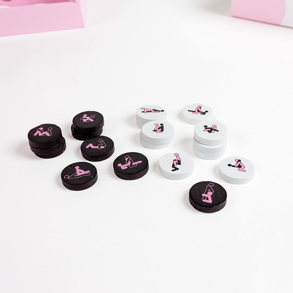 Play4Sex Game, Boxed couples game with detachable board and pink and black playing chips